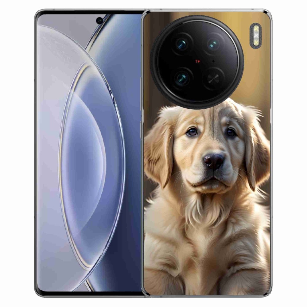 Gélový kryt mmCase na Vivo X90 Pro - roztomilý zlatý retriever