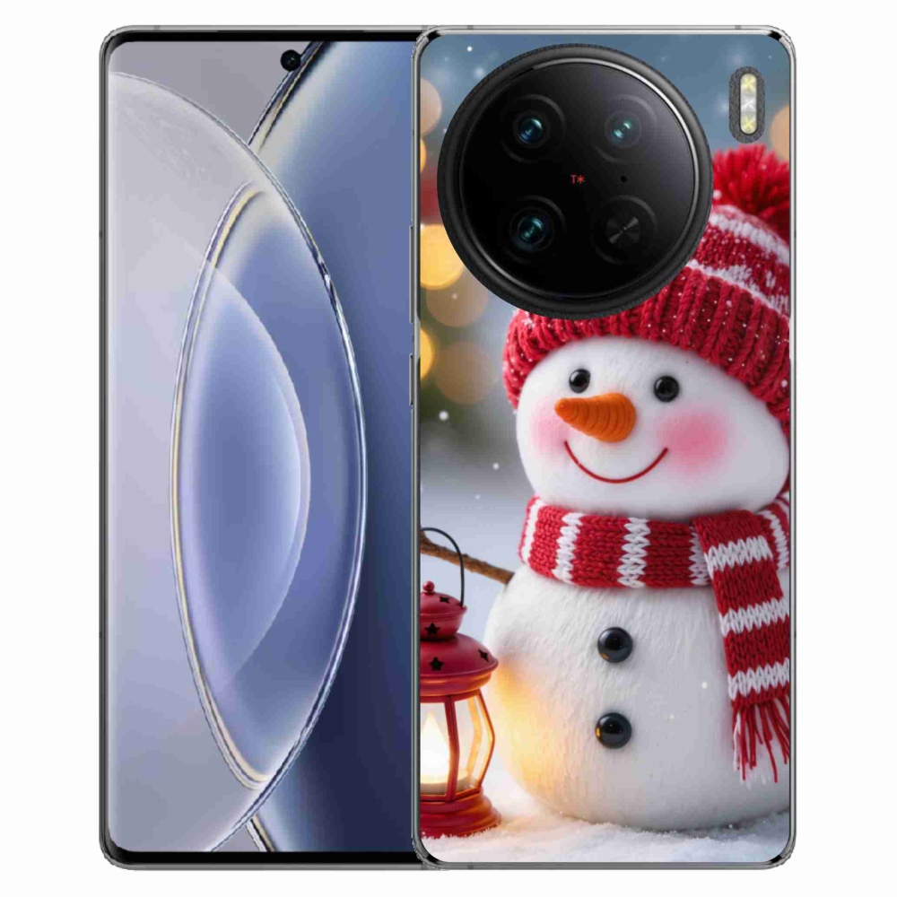 Gélový kryt mmCase na Vivo X90 Pro - snehuliak 2
