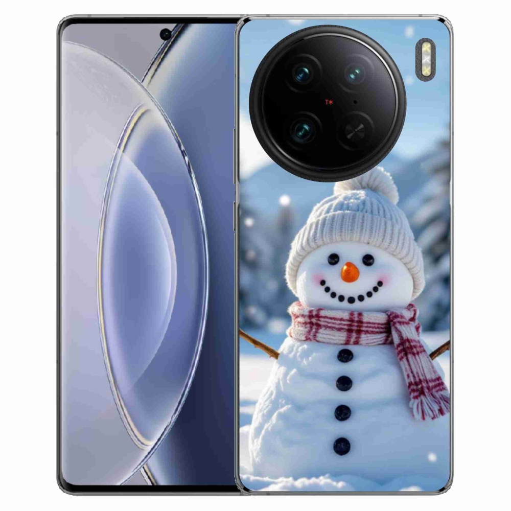 Gélový kryt mmCase na Vivo X90 Pro - snehuliak 3