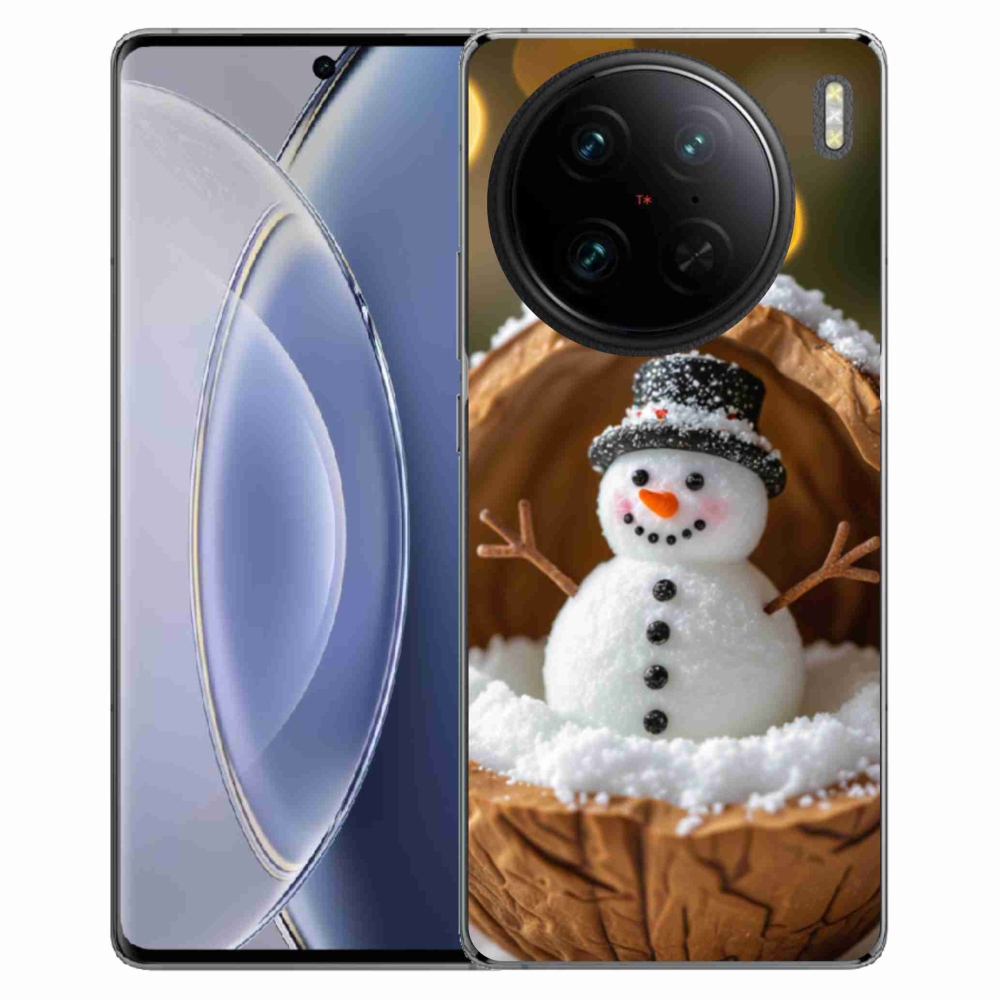 Gélový kryt mmCase na Vivo X90 Pro - snehuliak 4