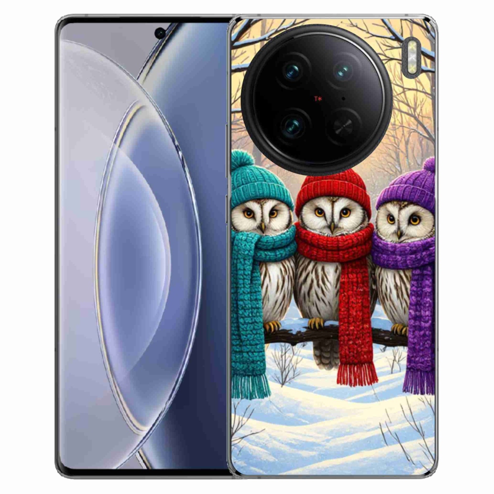 Gélový kryt mmCase na Vivo X90 Pro - soví priatelia