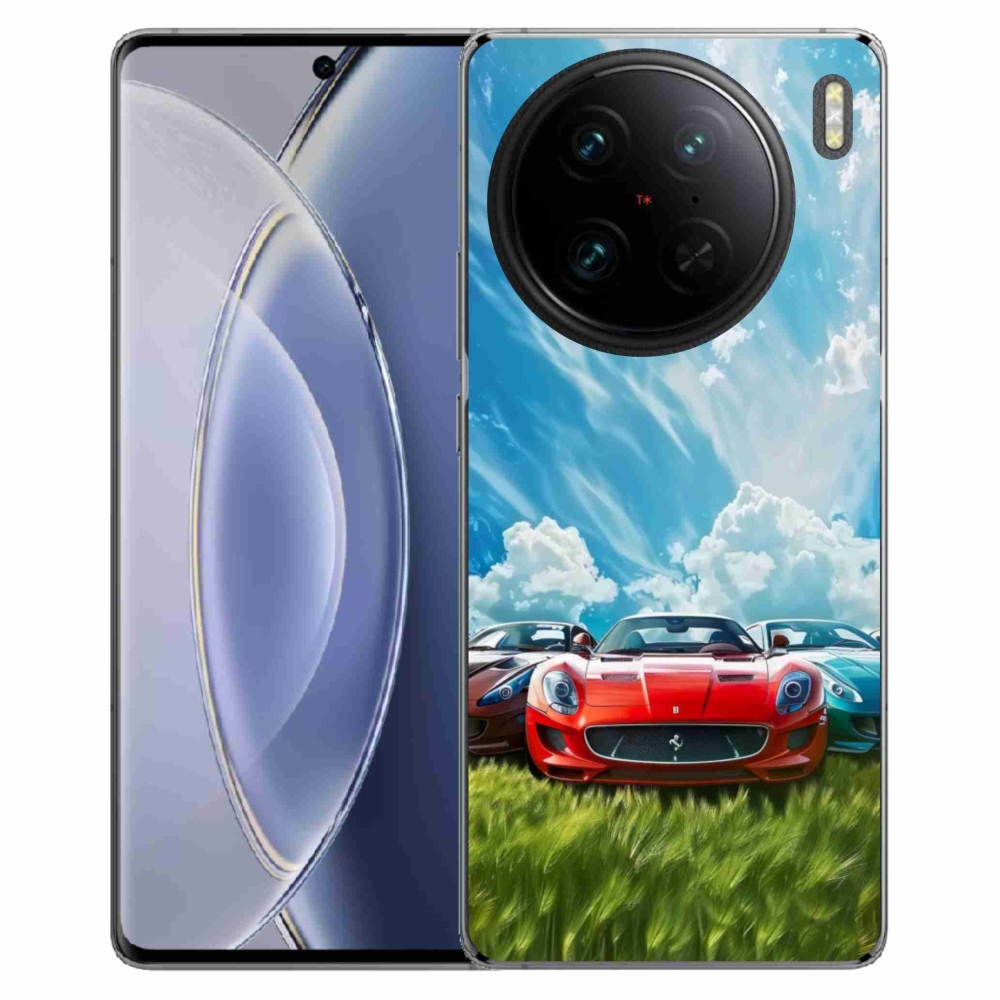 Gélový kryt mmCase na Vivo X90 Pro - športové vozidlá