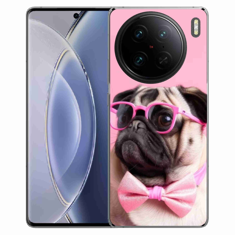 Gélový kryt mmCase na Vivo X90 Pro - štýlový mops
