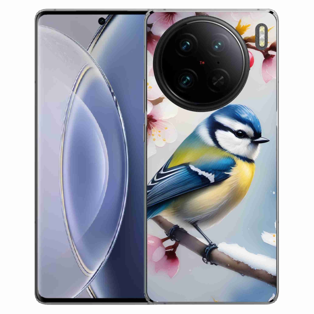 Gélový kryt mmCase na Vivo X90 Pro - sýkorka
