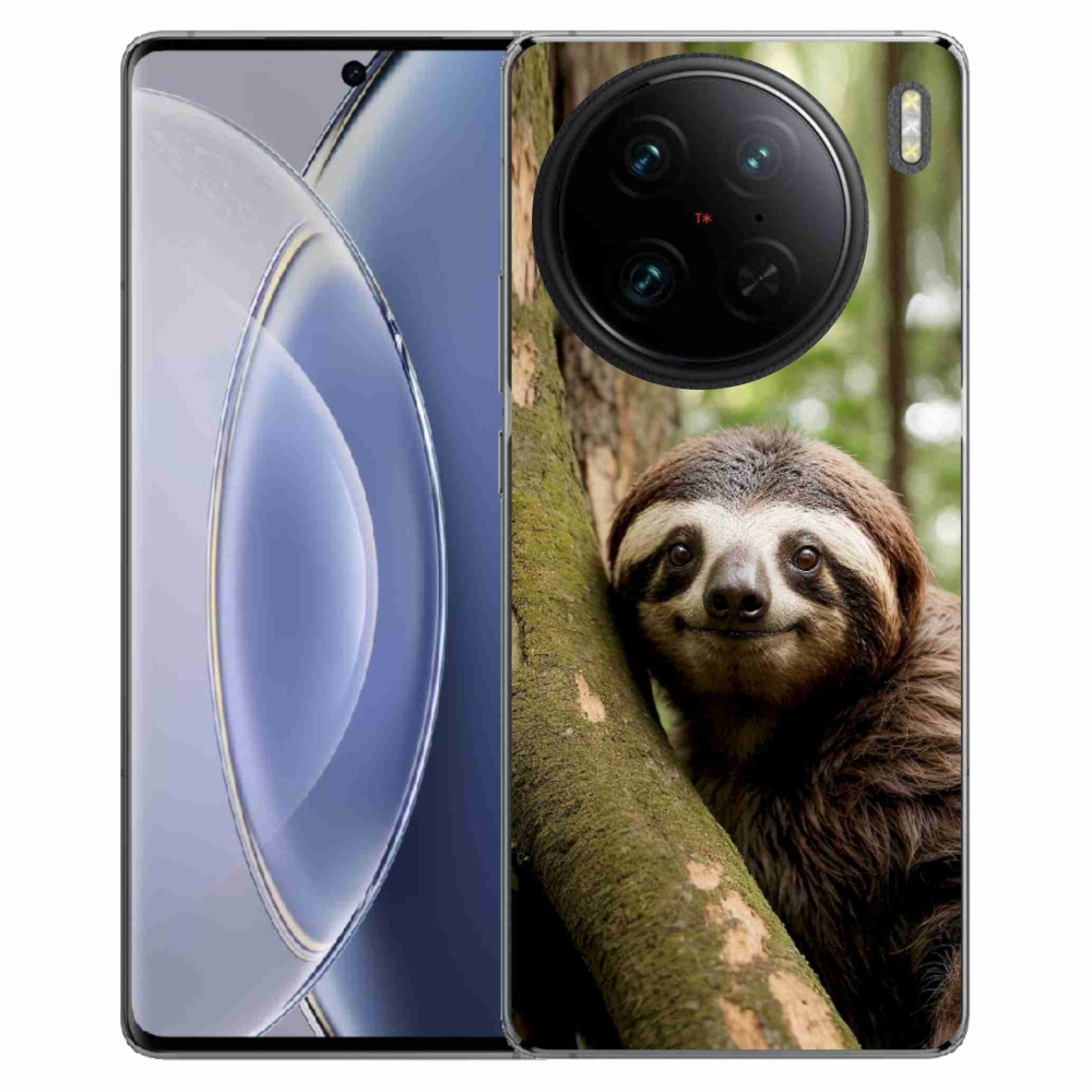 Gélový kryt mmCase na Vivo X90 Pro - usmievavý leňochod
