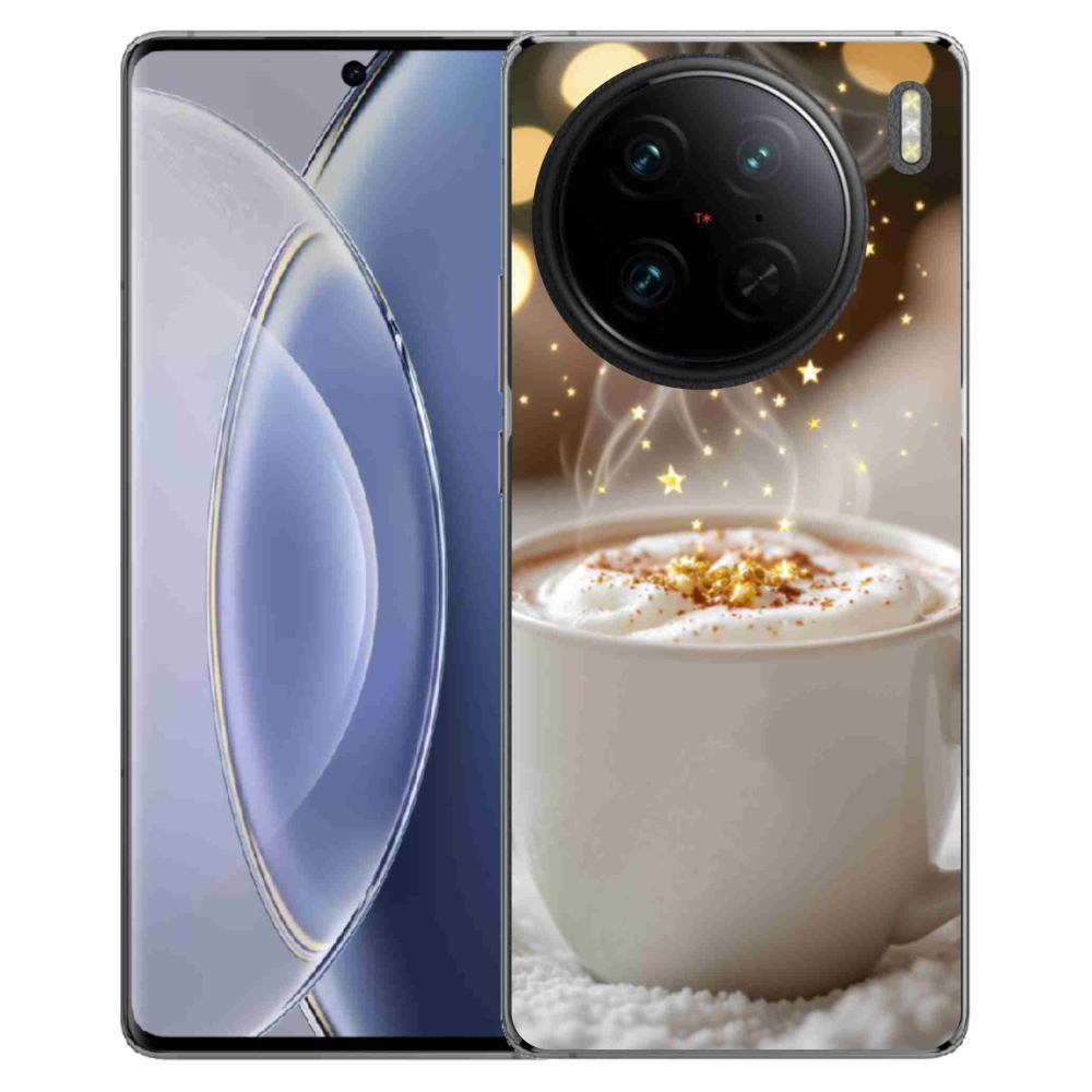 Gélový kryt mmCase na Vivo X90 Pro - vianočný horúci nápoj