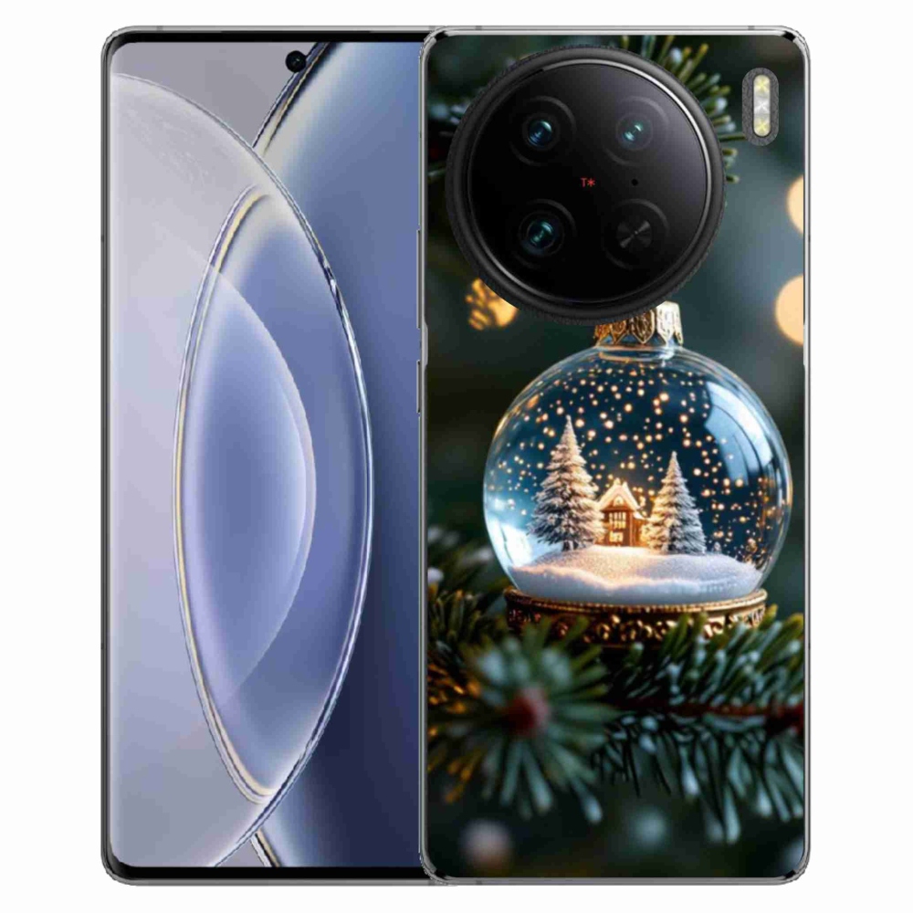 Gélový kryt mmCase na Vivo X90 Pro - vianočné gule 2
