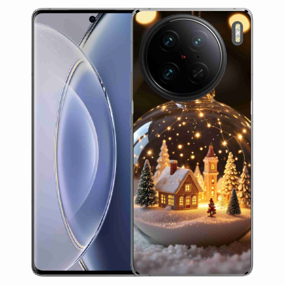 Gélový kryt mmCase na Vivo X90 Pro - vianočné gule 3