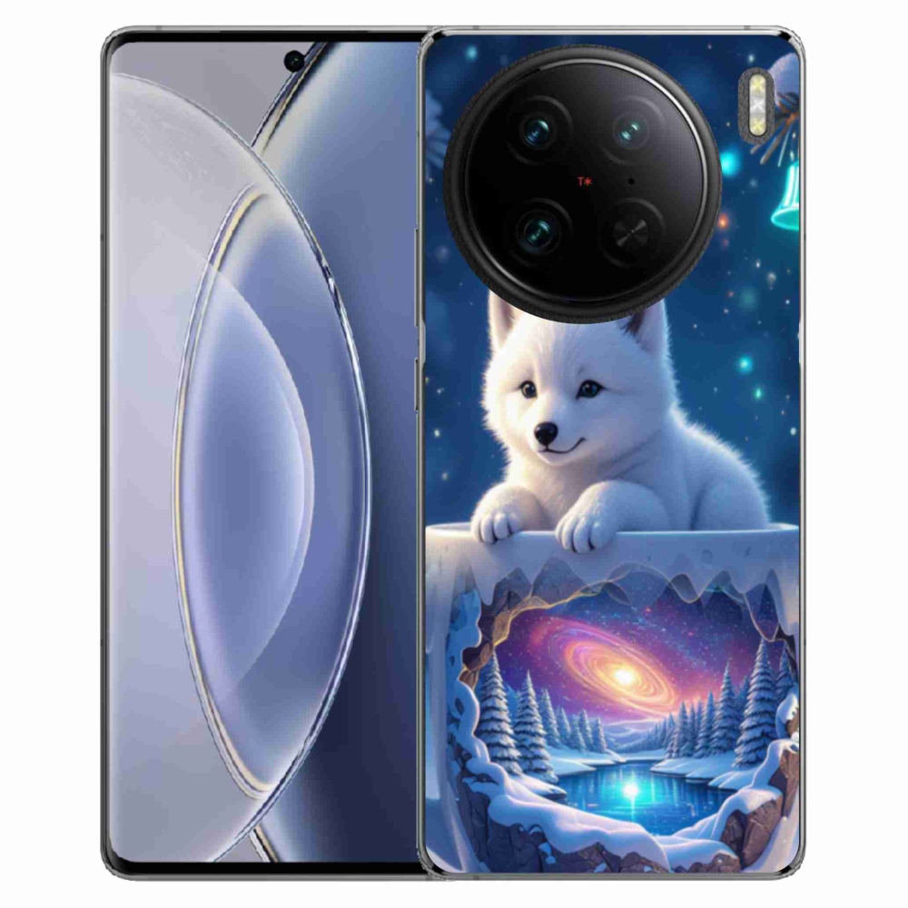 Gélový kryt mmCase na Vivo X90 Pro - vianočné šteňa