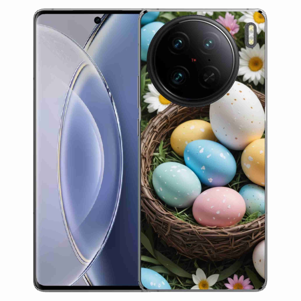 Gélový kryt mmCase na Vivo X90 Pro - veľkonočné vajíčka 2