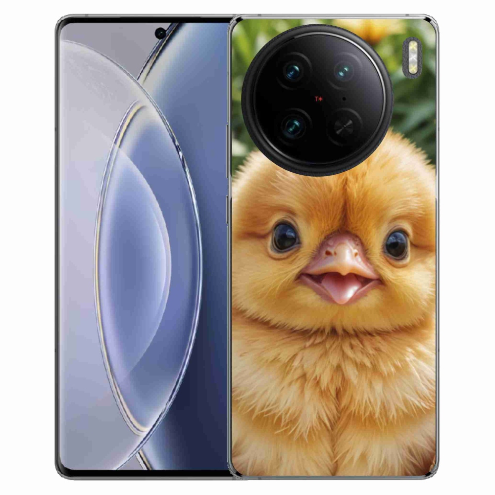 Gélový kryt mmCase na Vivo X90 Pro - veselé kuriatko