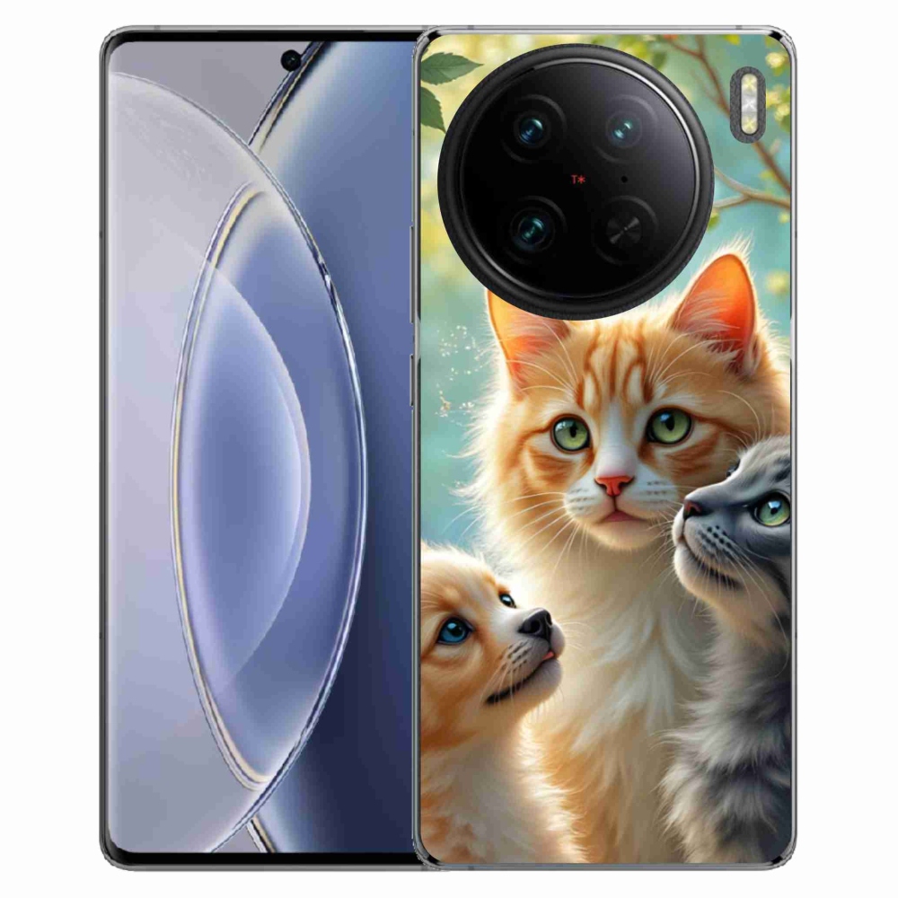 Gélový kryt mmCase na Vivo X90 Pro - zvieracie priateľstvo 2