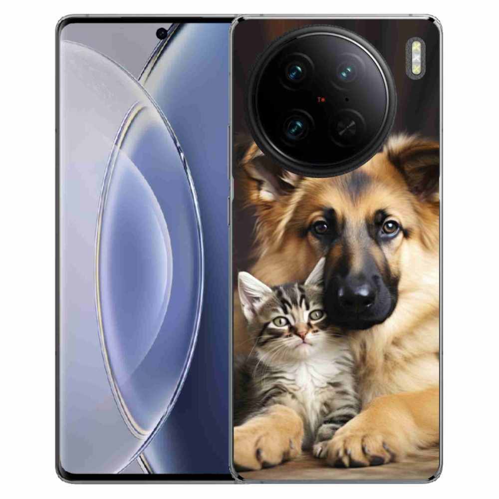 Gélový kryt mmCase na Vivo X90 Pro - zvieracie priateľstvo