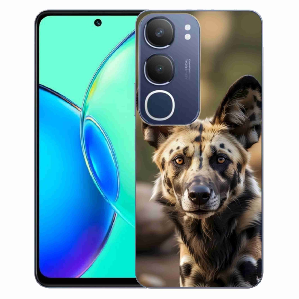Gélový kryt mmCase na Vivo Y19S - africký divoký pes