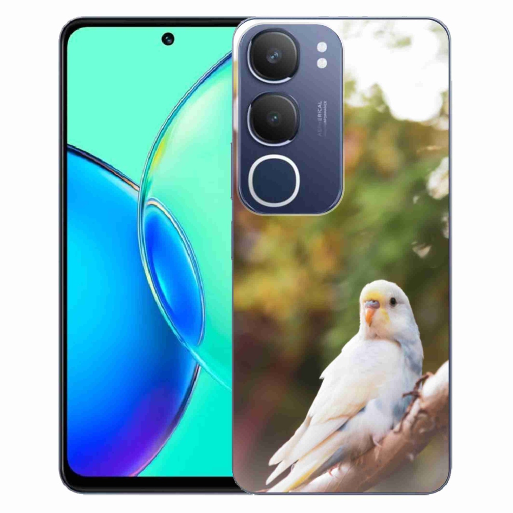 Gélový kryt mmCase na Vivo Y19S - andulka biela