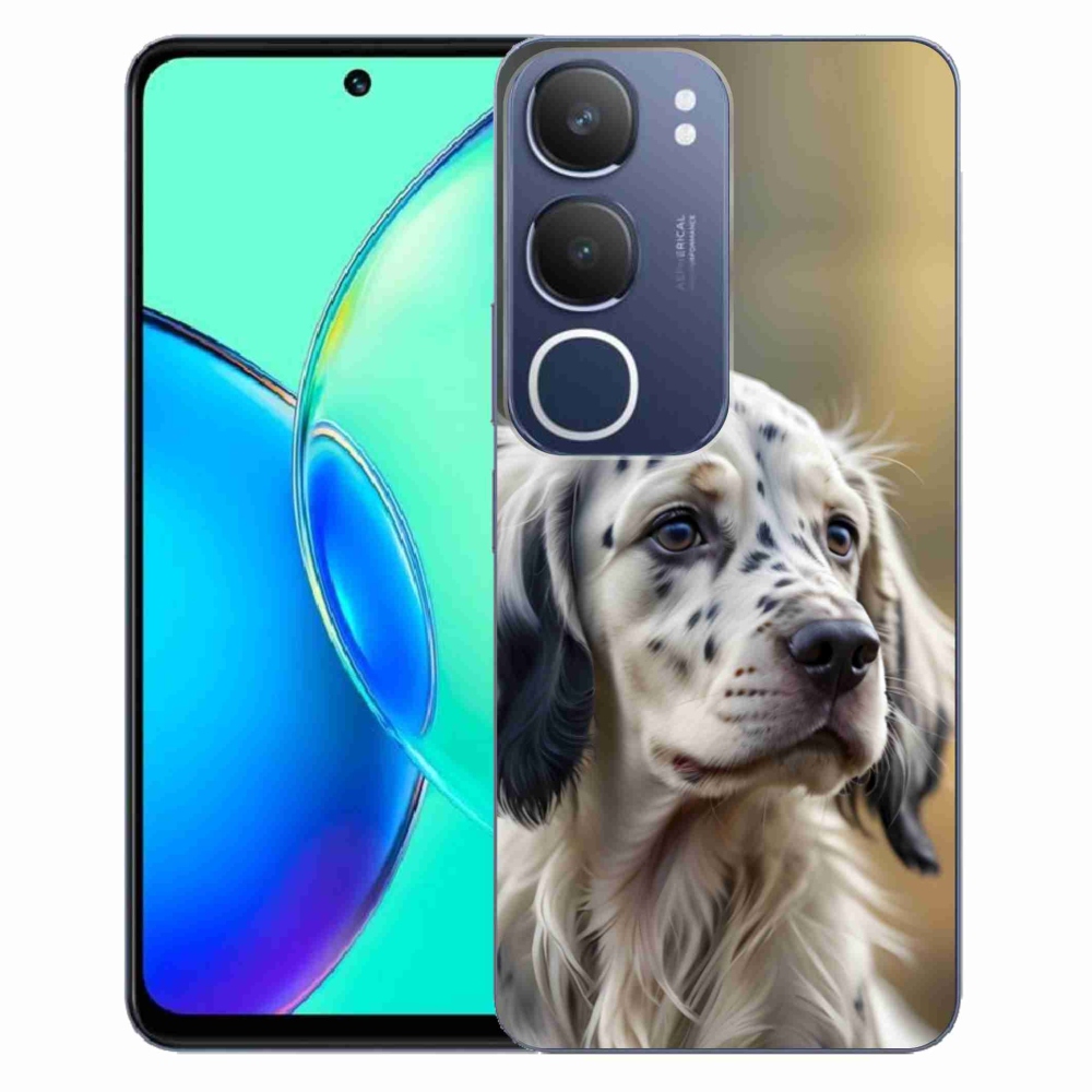 Gélový kryt mmCase na Vivo Y19S - anglický seter