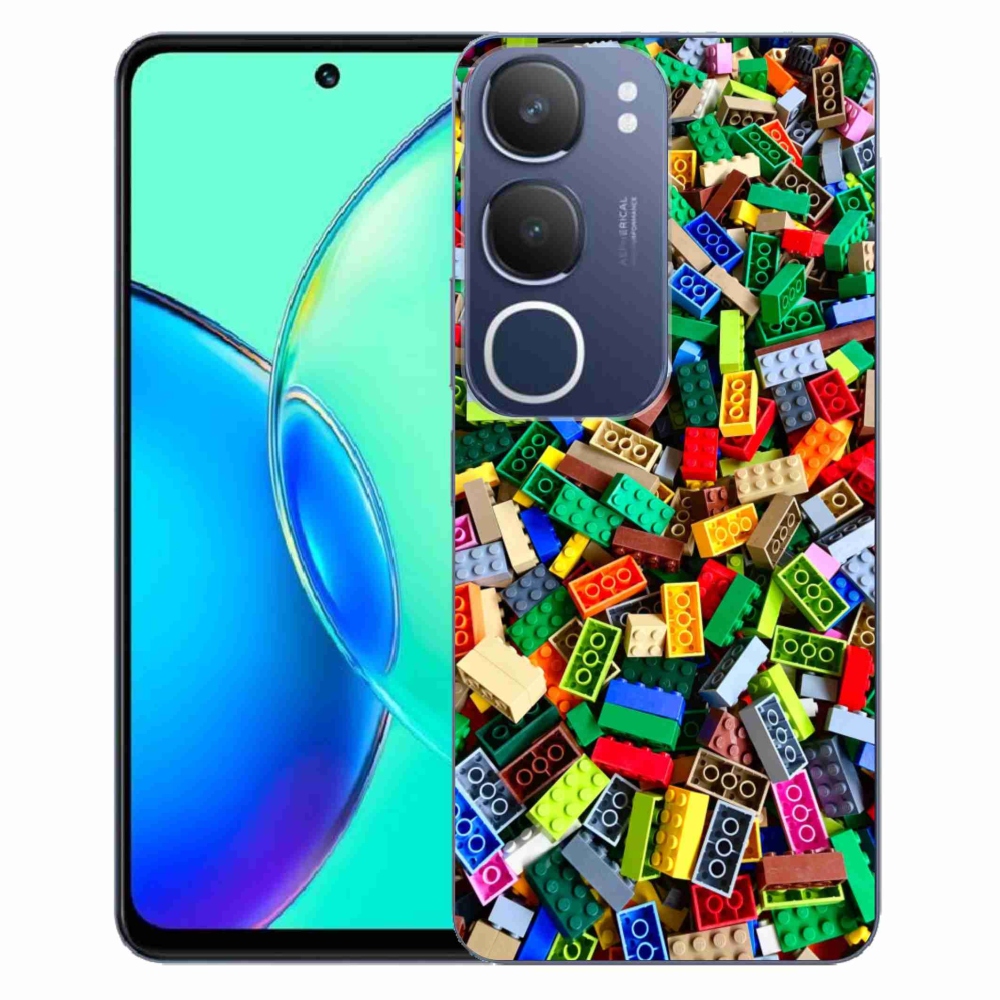 Gélový kryt mmCase na Vivo Y19S - farebné stavebné kocky