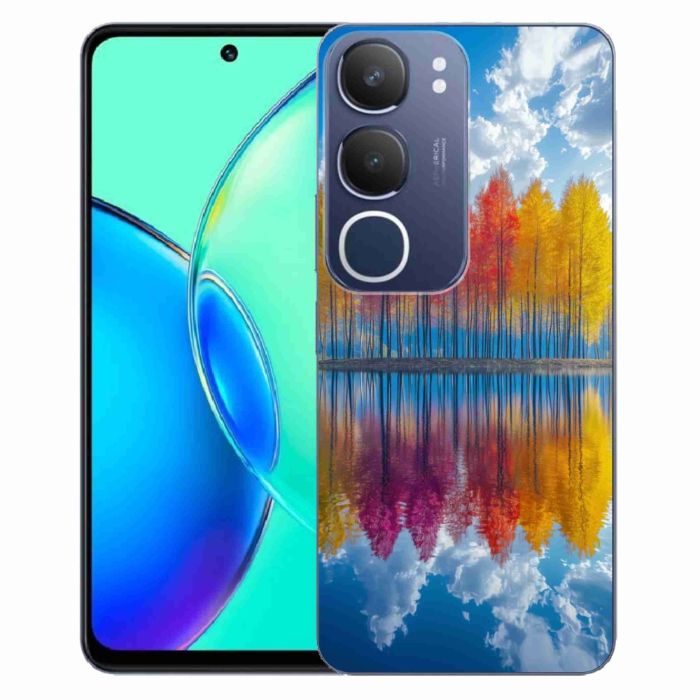 Gélový kryt mmCase na Vivo Y19S - farebné stromy