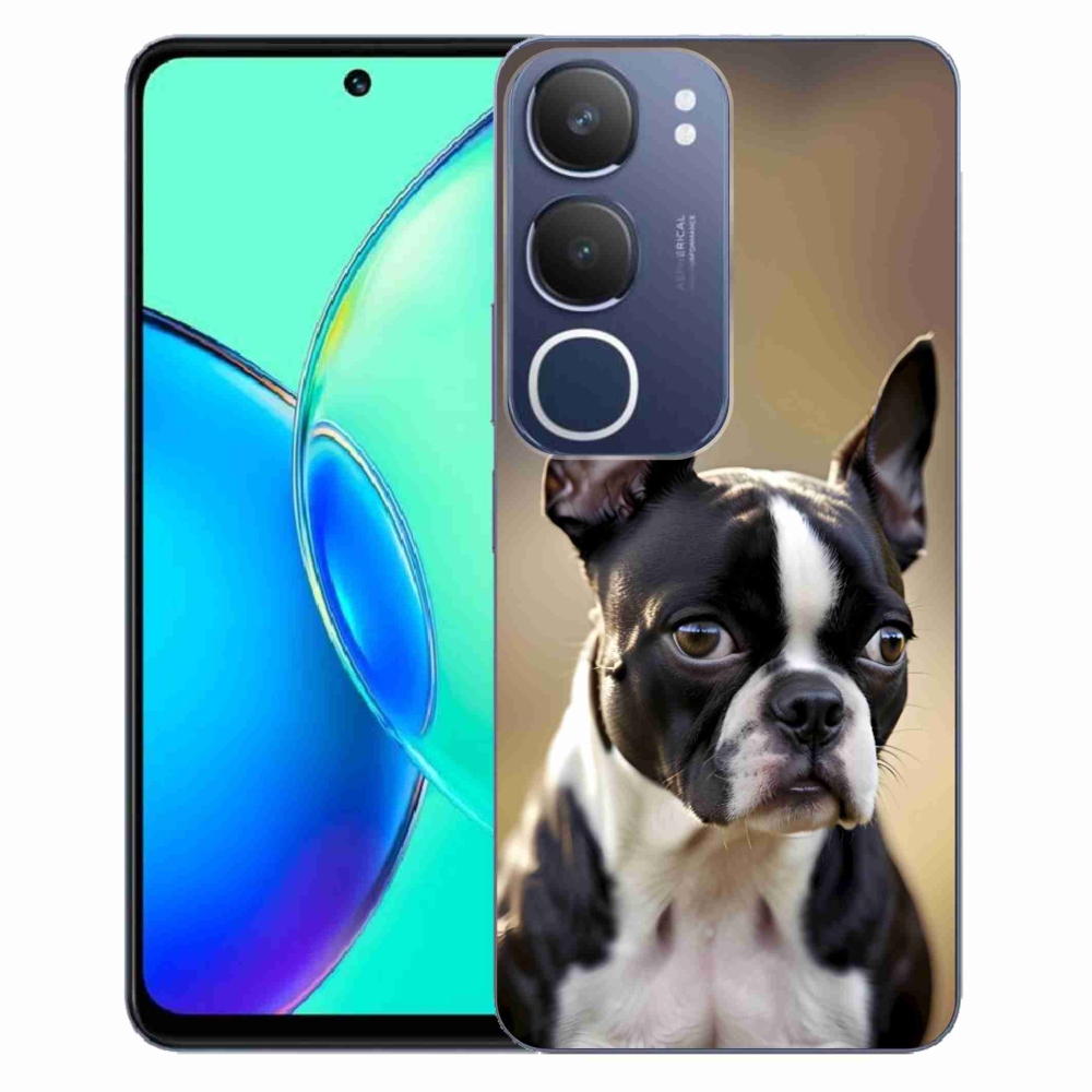 Gélový kryt mmCase na Vivo Y19S - bostonský teriér