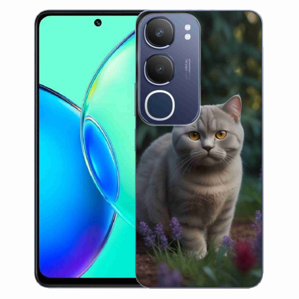 Gélový kryt mmCase na Vivo Y19S - britská mačka