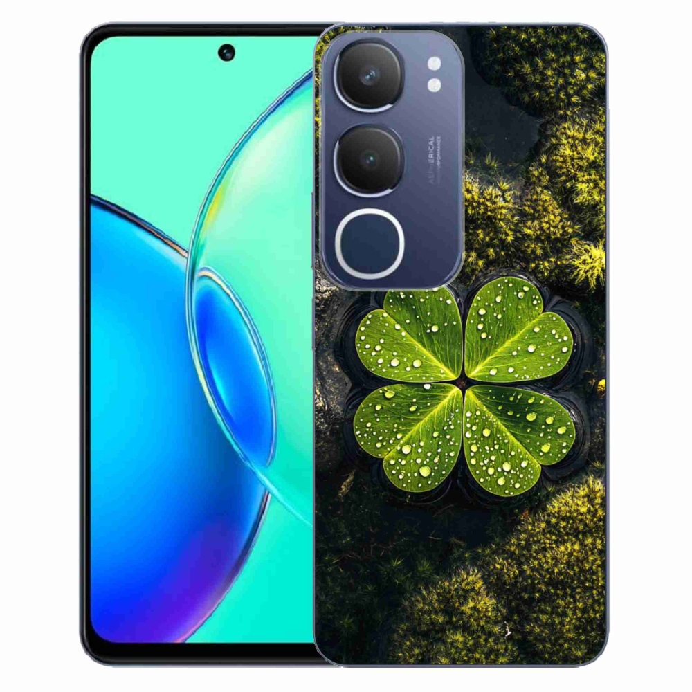 Gélový kryt mmCase na Vivo Y19S - štvorlístok