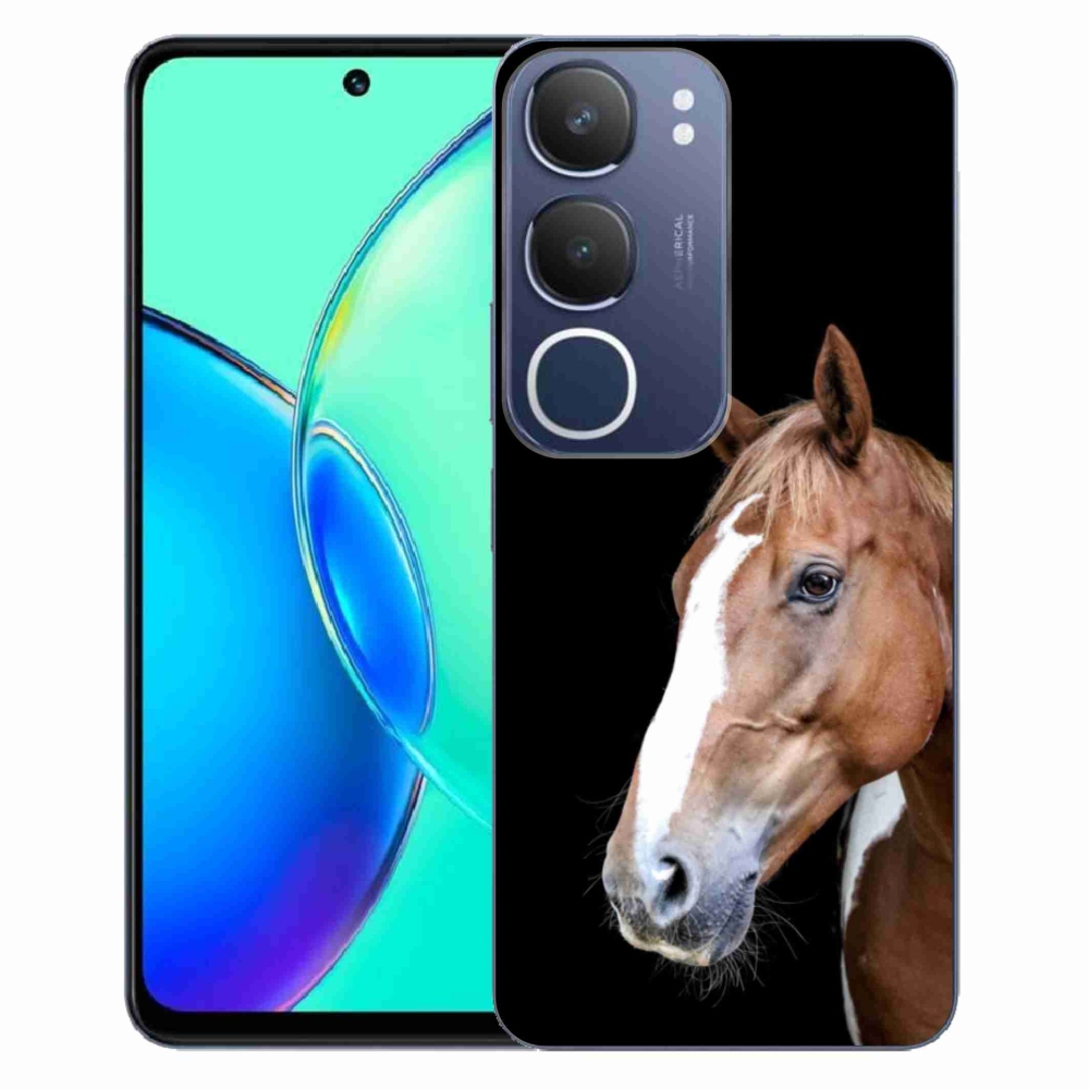 Gélový kryt mmCase na Vivo Y19S - hnedý kôň 3
