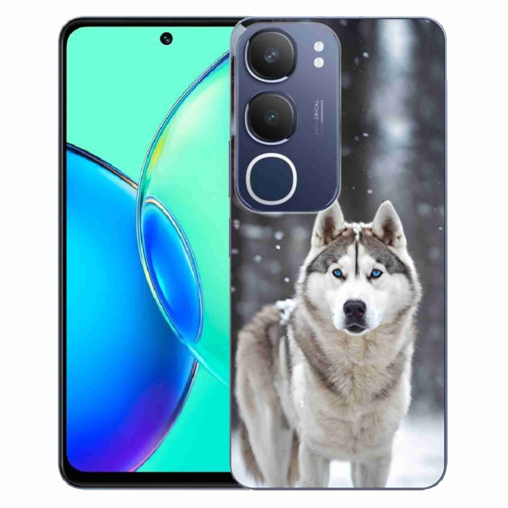 Gélový kryt mmCase na Vivo Y19S - husky 2