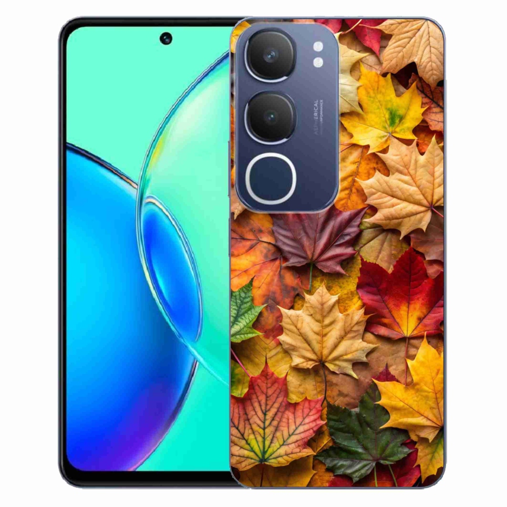 Gélový kryt mmCase na Vivo Y19S - javorové listy 2