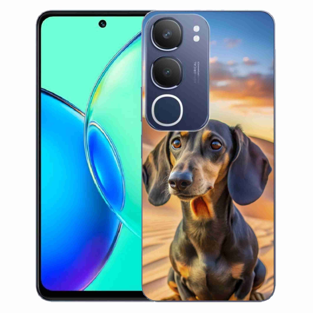 Gélový kryt mmCase na Vivo Y19S - jazvečík 3