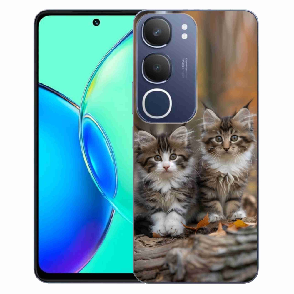 Gélový kryt mmCase na Vivo Y19S - mačacie duo 3
