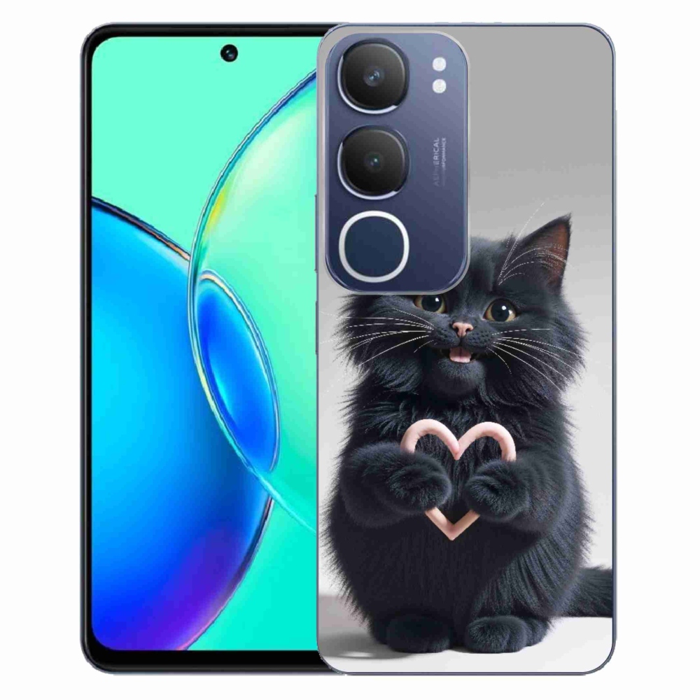 Gélový kryt mmCase na Vivo Y19S - mačacia láska 3
