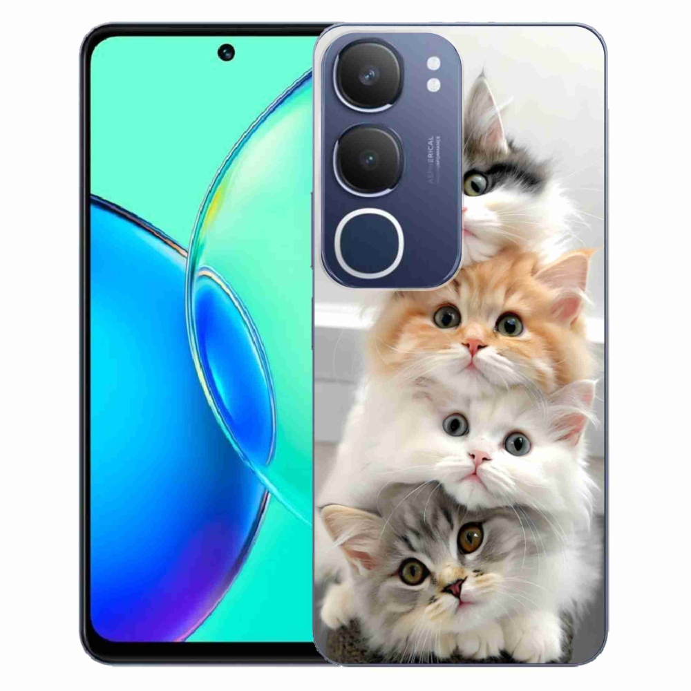 Gélový kryt mmCase na Vivo Y19S - mačacia partia