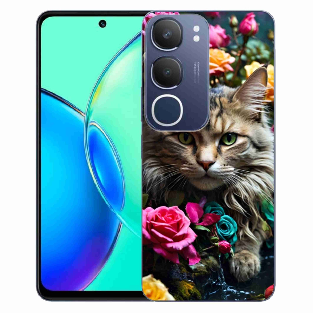 Gélový kryt mmCase na Vivo Y19S - mačacie pohľad 2
