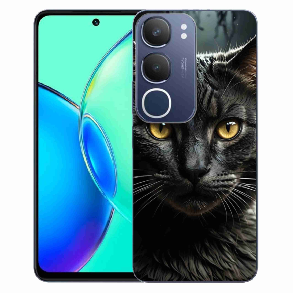 Gélový kryt mmCase na Vivo Y19S - mačacie pohľad 3