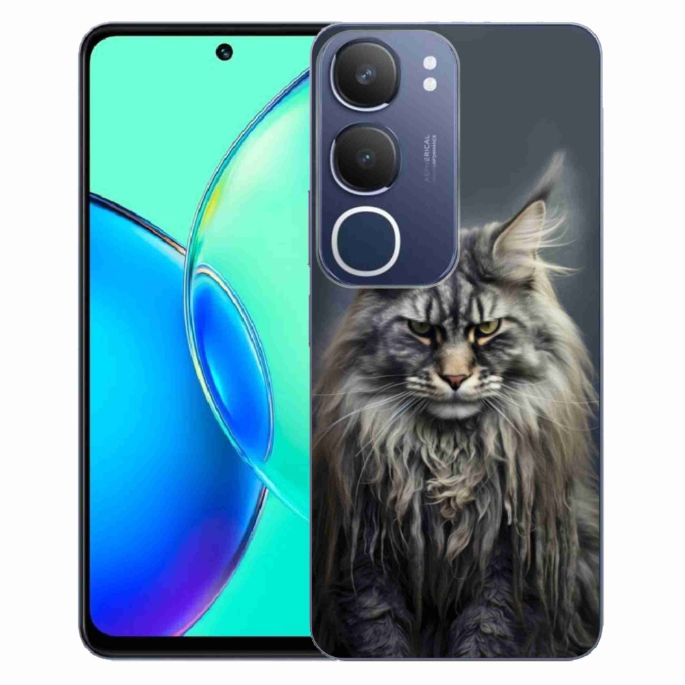 Gélový kryt mmCase na Vivo Y19S - mačacie pohľad 4