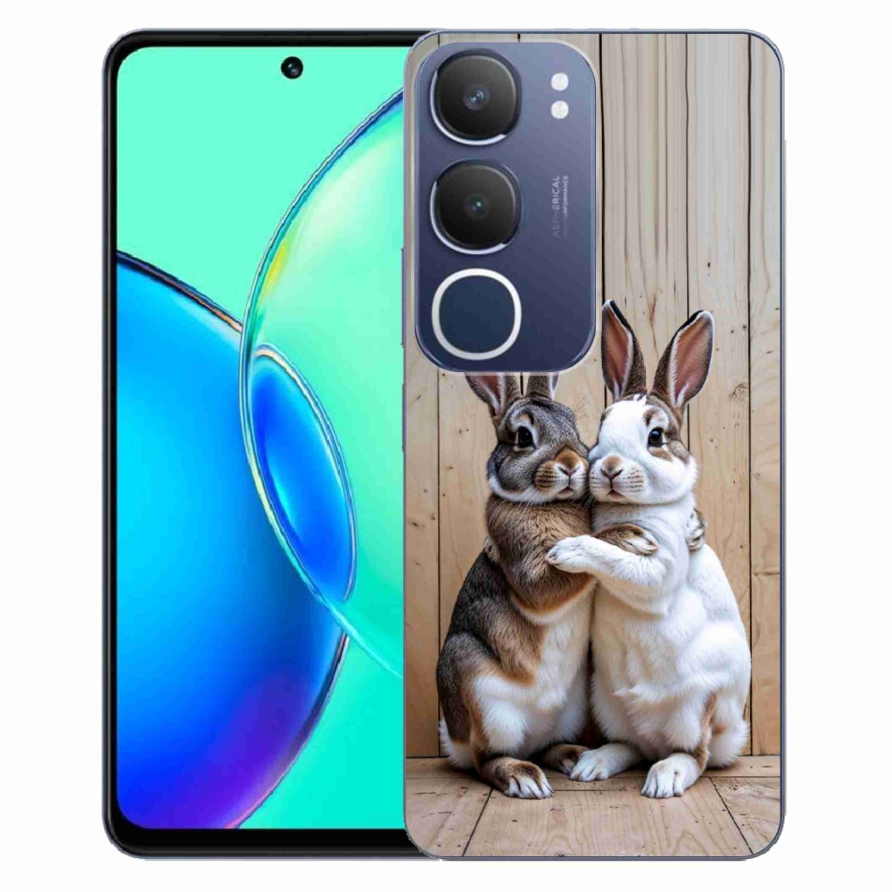 Gélový kryt mmCase na Vivo Y19S - králičie pár