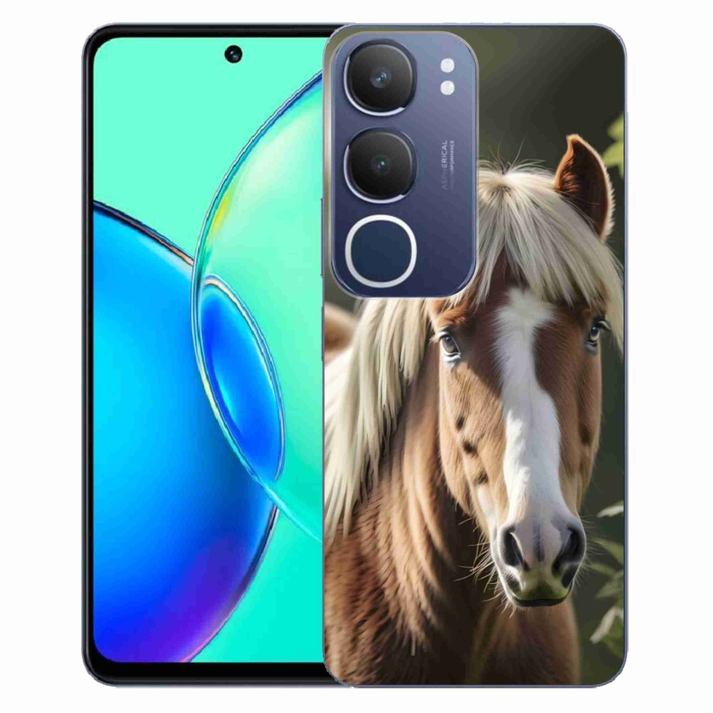 Gélový kryt mmCase na Vivo Y19S - kôň so svetlou hrivou