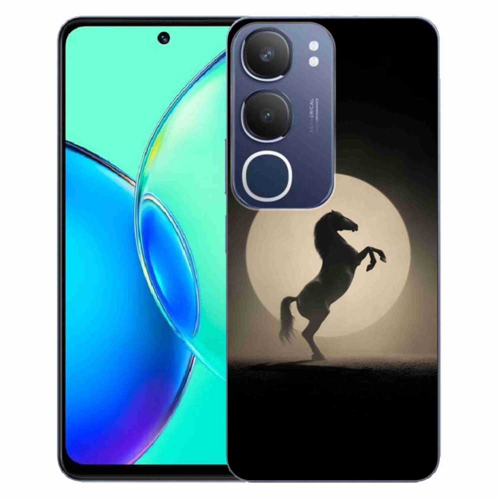 Gélový kryt mmCase na Vivo Y19S - kôň v siluete