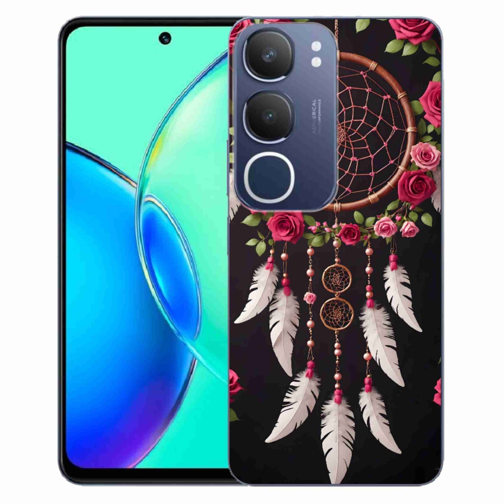 Gélový kryt mmCase na Vivo Y19S - lapač snov s ružami