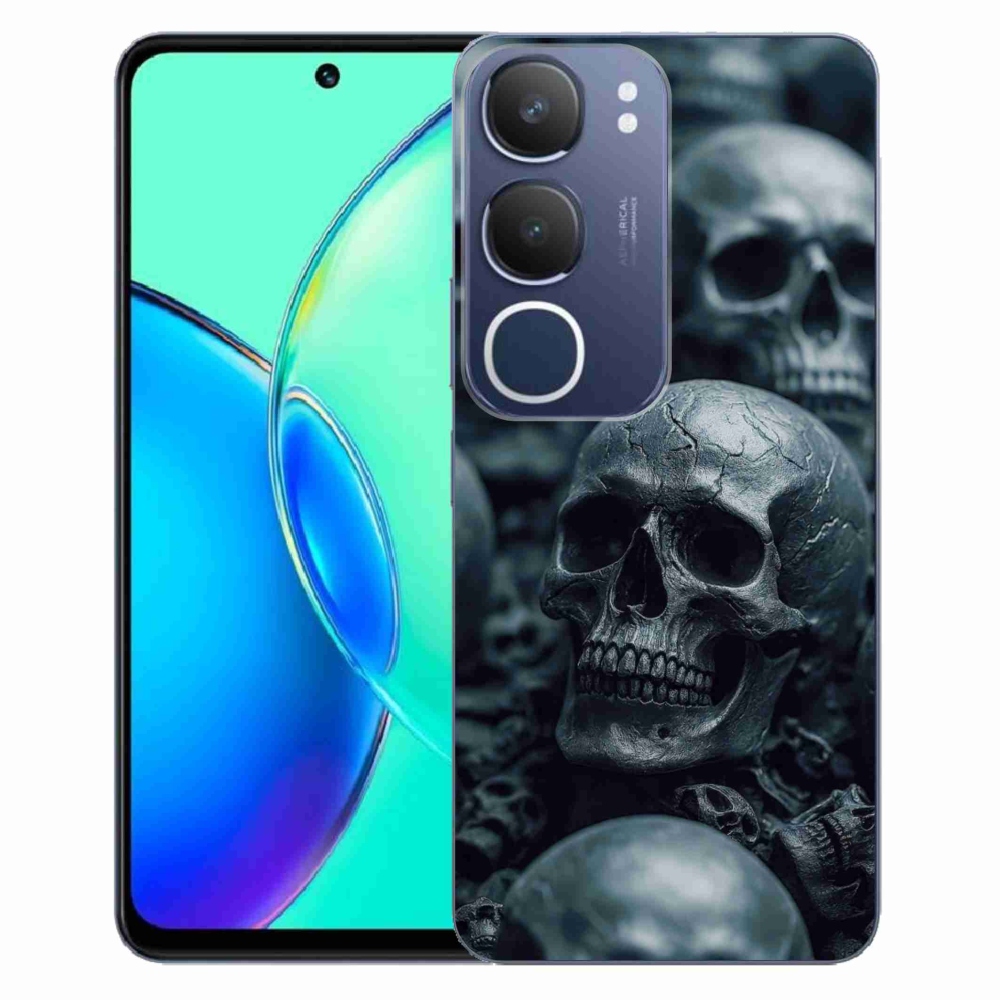 Gélový kryt mmCase na Vivo Y19S - lebka 2