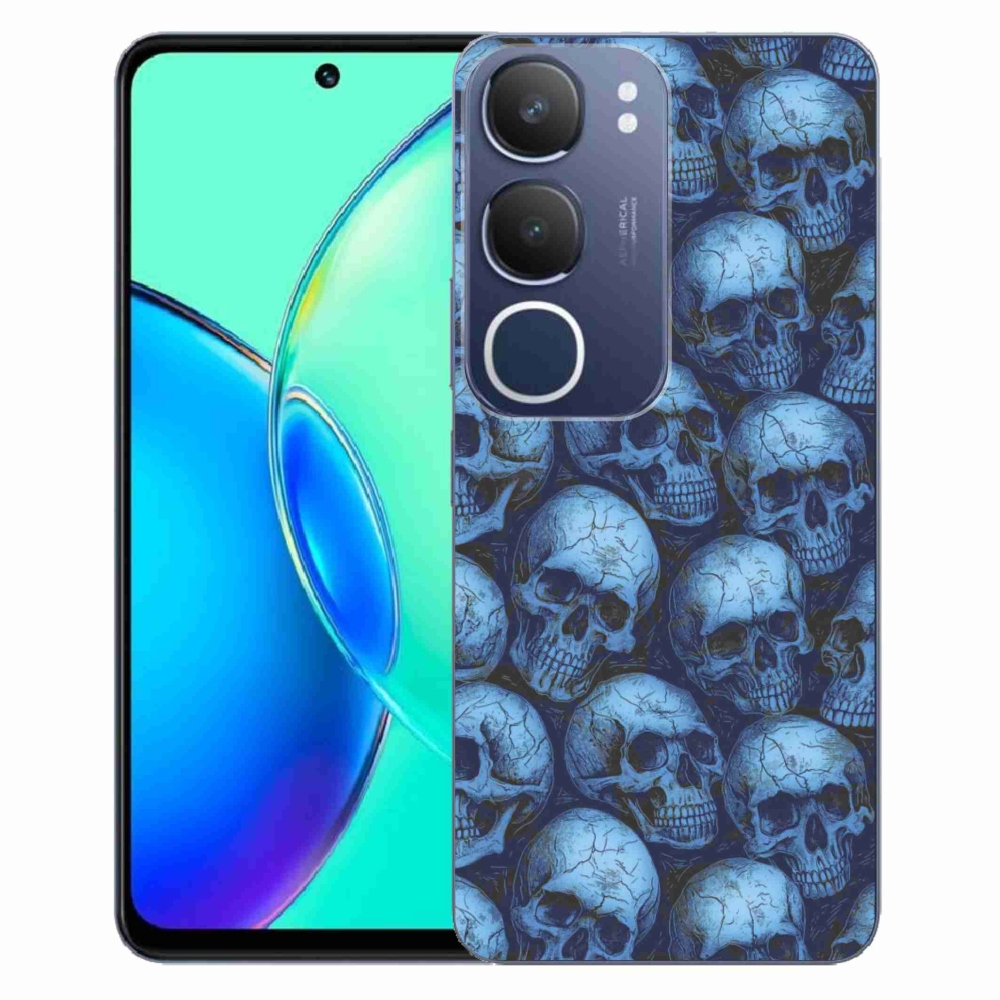 Gélový kryt mmCase na Vivo Y19S - lebky