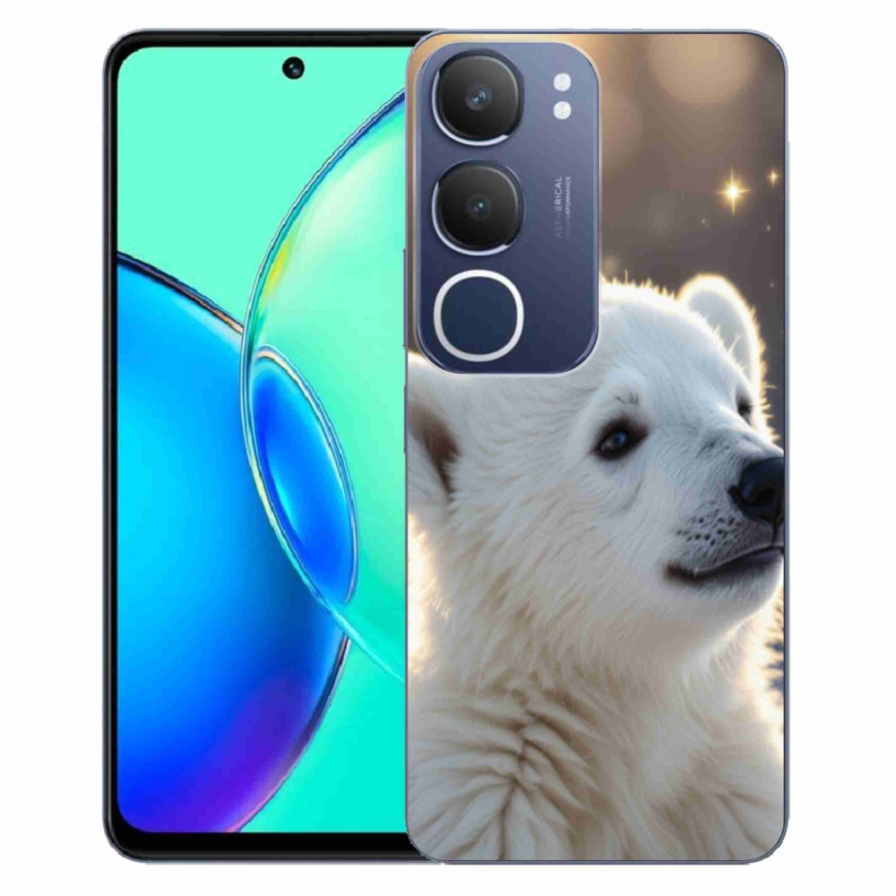 Gélový kryt mmCase na Vivo Y19S - ľadový medveď
