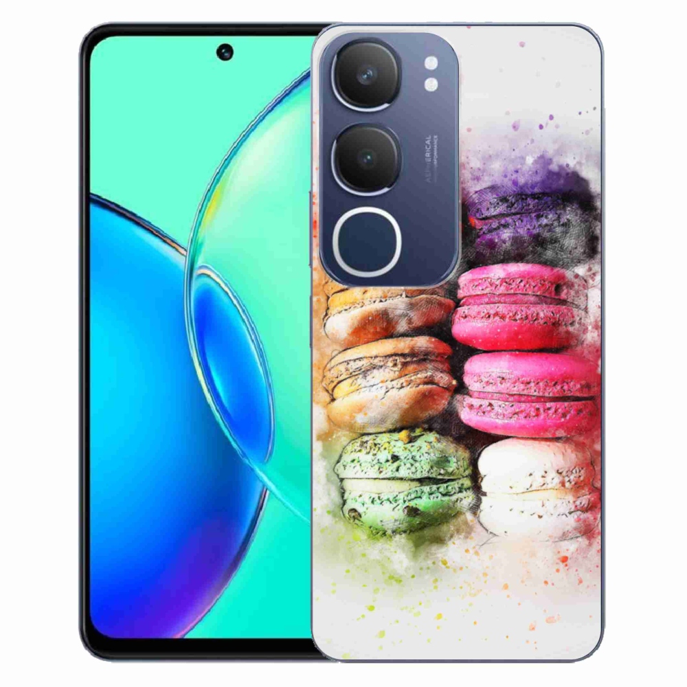 Gélový kryt mmCase na Vivo Y19S - makrónky