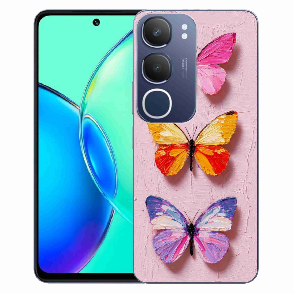 Gélový kryt mmCase na Vivo Y19S - motýlia trojica