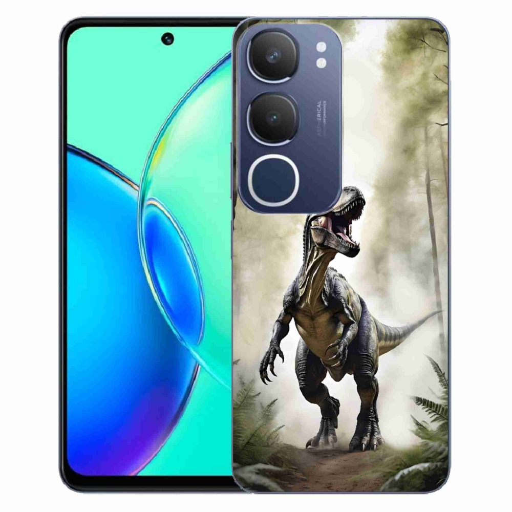 Gélový kryt mmCase na Vivo Y19S - naštvaný T-Rex