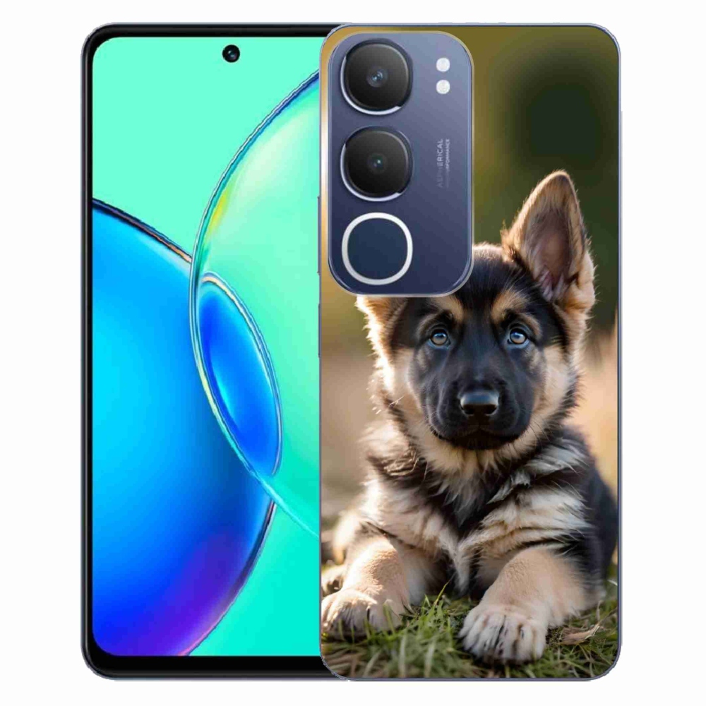 Gélový kryt mmCase na Vivo Y19S - nemecký ovčiak v prírode