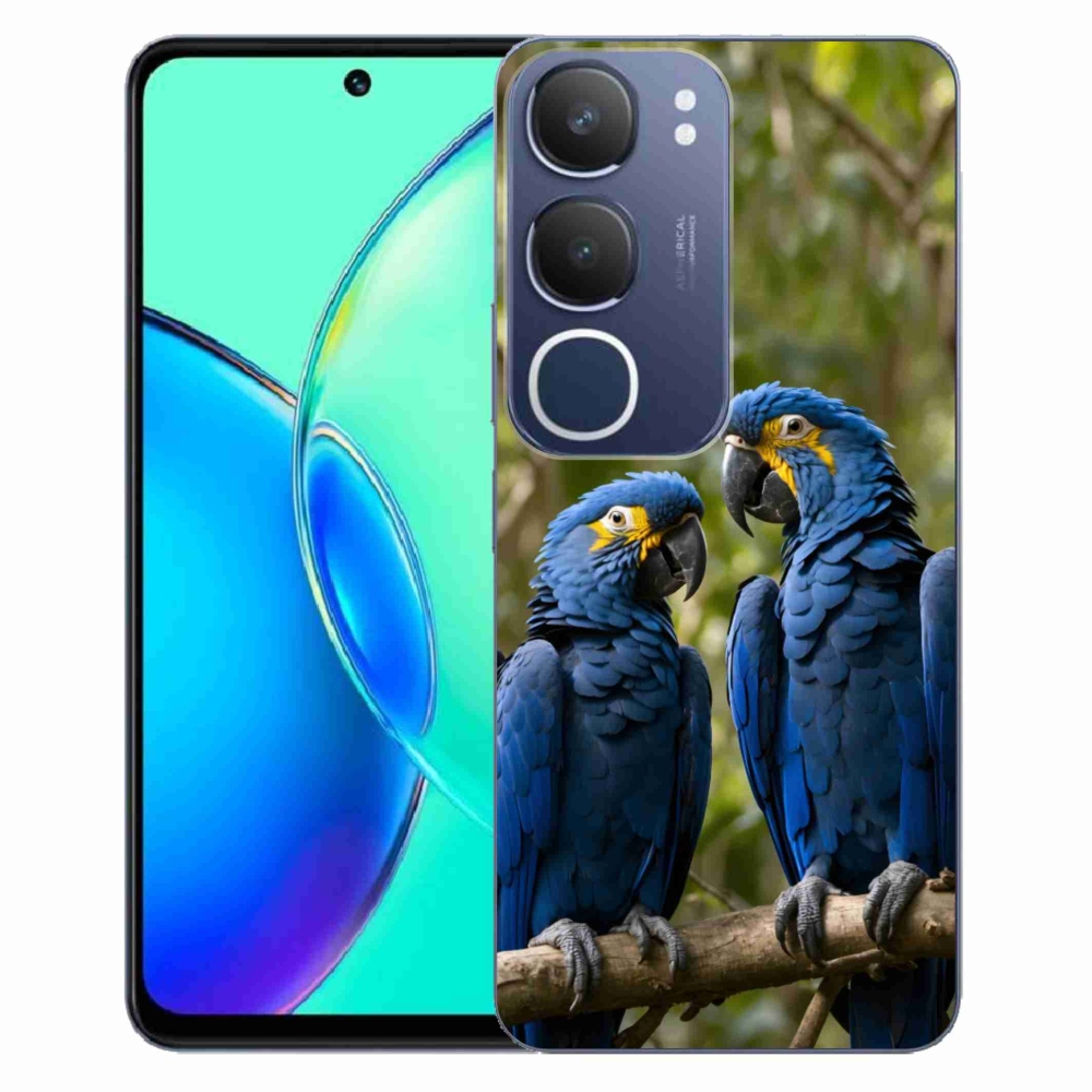 Gélový kryt mmCase na Vivo Y19S - papagájové duo