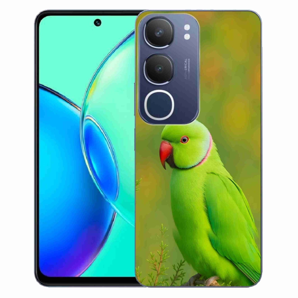 Gélový kryt mmCase na Vivo Y19S - papagáj alexander 2