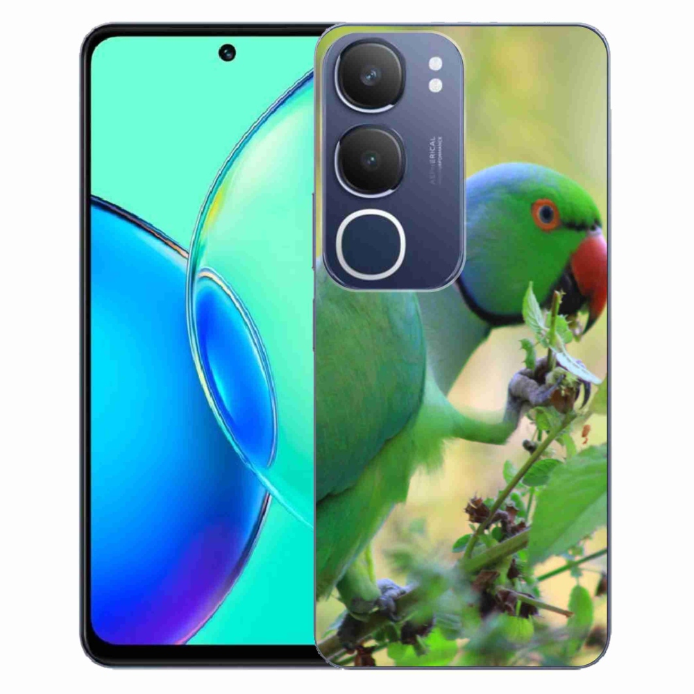 Gélový kryt mmCase na Vivo Y19S - papagáj Alexandr