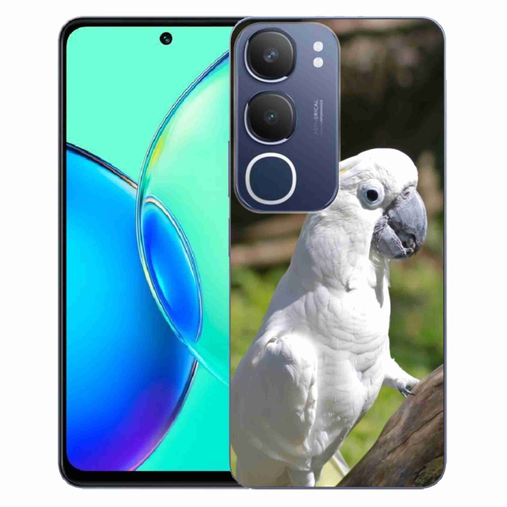 Gélový kryt mmCase na Vivo Y19S - papagáj kakadu 2